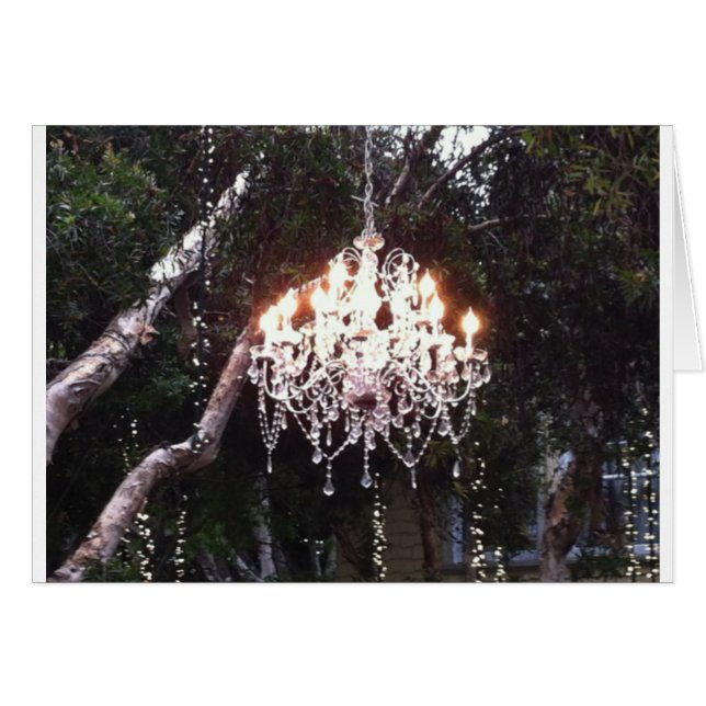 Cartão Tree Chandelier (Frente Horizontal)