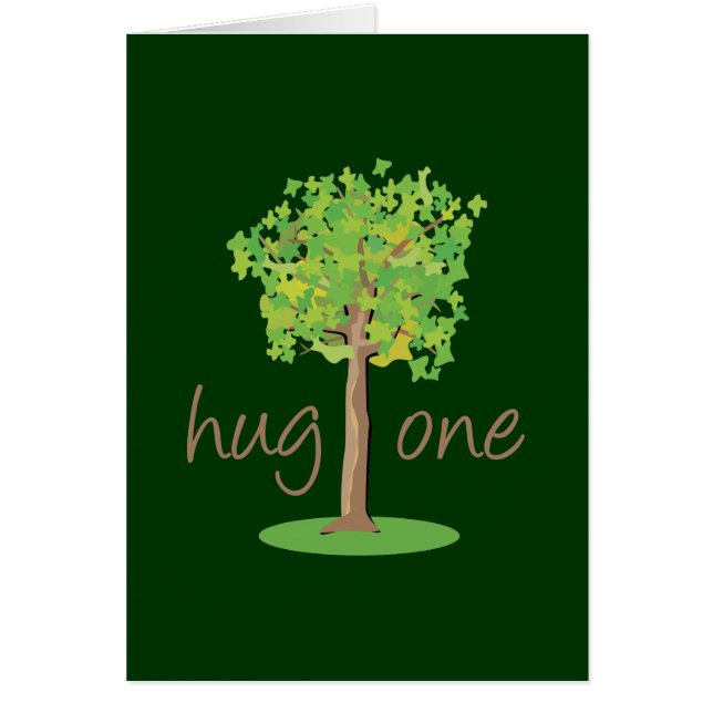 Cartão Tree Hugger (Frente)