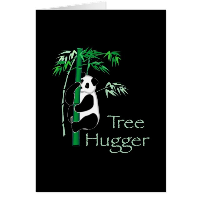 Cartão Tree Hugger Panda (Frente)