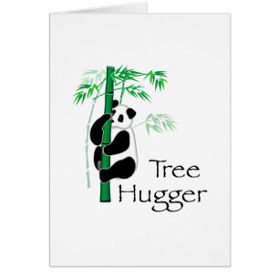 Cartão Tree Hugger Panda
