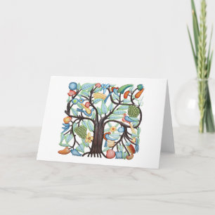 Cartão Tree of Life - pastel