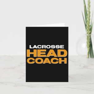 Cartão Treinador Chefe da Equipe Lacrosse