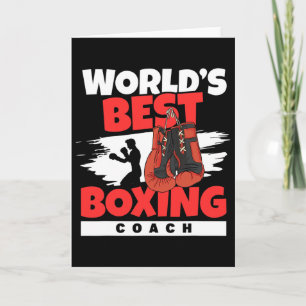 Cartão Treinador de Boxe do Melhor Clube de Boxe do Mundo