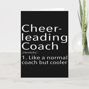Cartão Treinador de Cheerleading Definição Esportes Trein