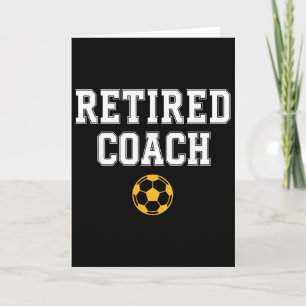 Cartão Treinador de Futebol Aposentado Mentor de Equipe