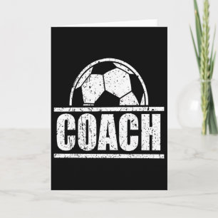 Cartão Treinador de Futebol Esportes Equipe de Treinament