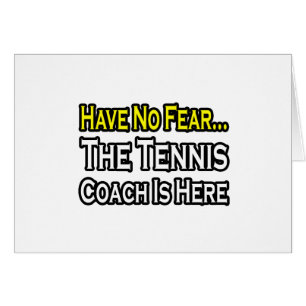 Cartão Treinador de Tênis