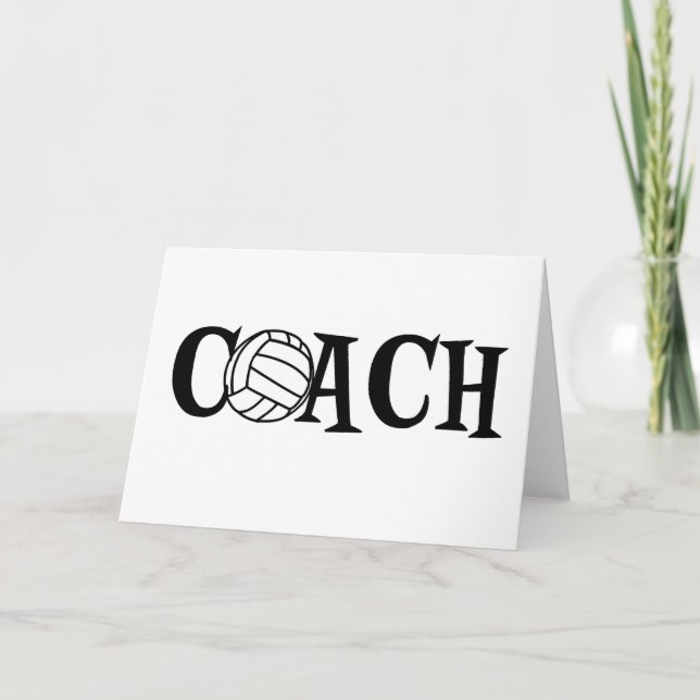 Cartão Treinador de Voleibol (Frente)