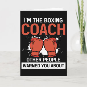 Cartão Treinador do Boxer Boxing Club Kickboxing Treinado