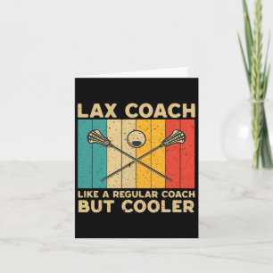 Cartão Treinador Lax Vintage Lacrosse Lax