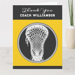 Cartão Treinador Personalizado de Lacrosse