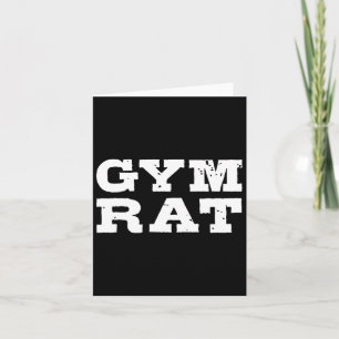 Cartão Treinador Rat Funny Bodybuilding 1