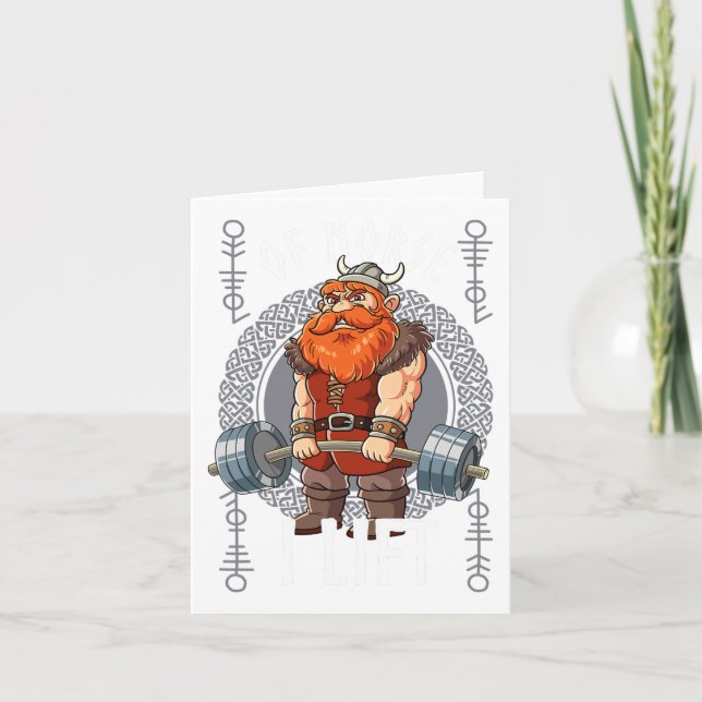 Cartão Treinamento De Construção De Ginásio Para Norse I  (Frente)