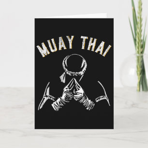 Cartão Treinamento de Muay Thai Vintage Mma Kickboxing