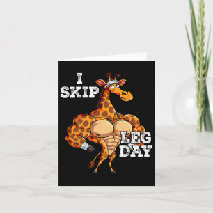 Cartão Treinamento De Peso De Gym I Ignorar Perna Dia 2