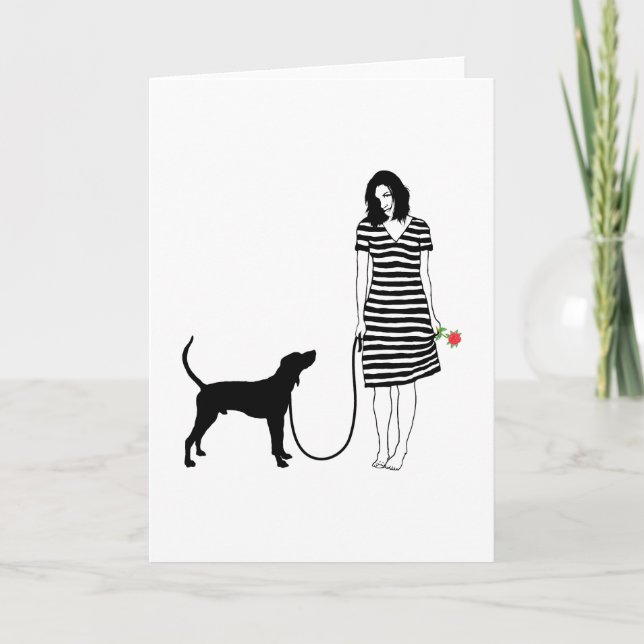 Cartão Treing Walker Coonhound (Frente)