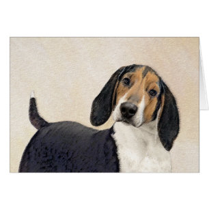 Cartão Treing Walker Coonhound Painting - Arte Original