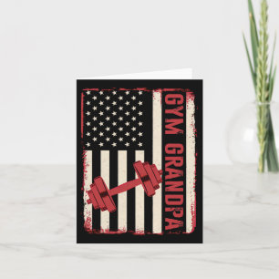 Cartão Treino de Treinamento de Avô de Academia Fitness L