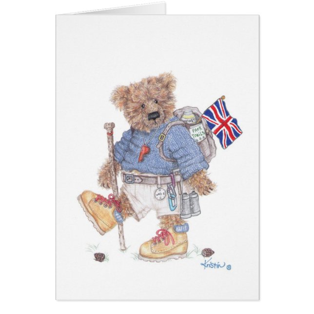 Cartão Trekking no Reino Unido (Frente)