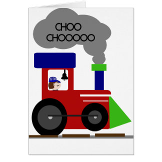 Cartão Trem de Choo Choo