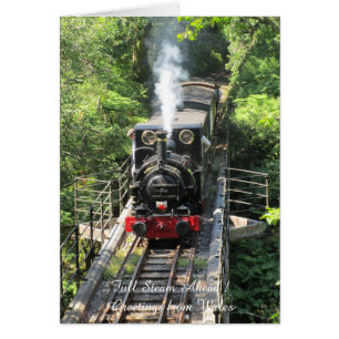 Cartão Trem do vapor de Galês