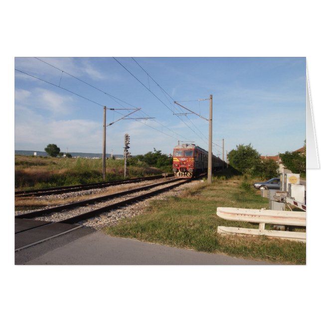 Cartão Trem Elétrico (Frente Horizontal)