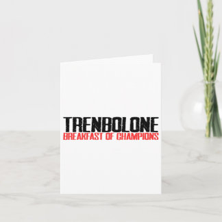 Cartão Trenbolone Café Da Manhã De Champiões, Giro De Con