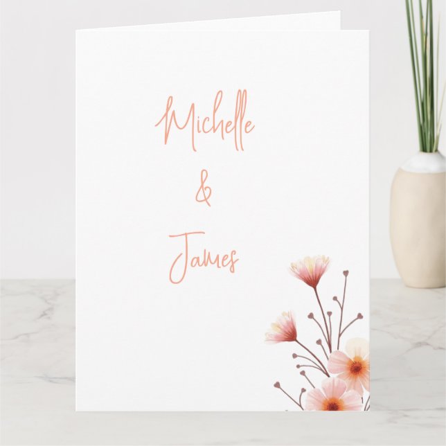 Cartão Trendência Profissional das Flores de Água (Frente)