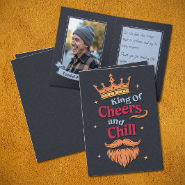 Cartão Trendy Funny King Cita Dia de os pais de Tipografi