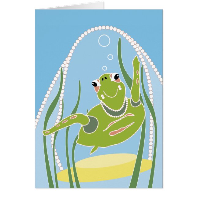 Cartão Trendy Turtle (Frente)