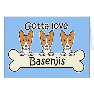 Cartão Três Basenjis