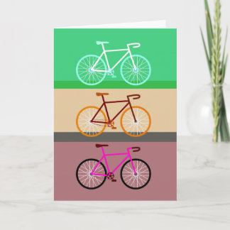 Cartão Três Bicicletas