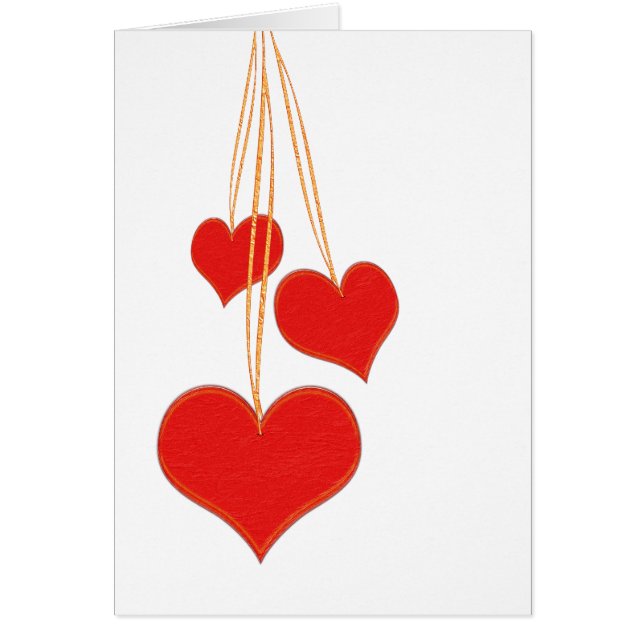 Cartão Três corações (Frente)