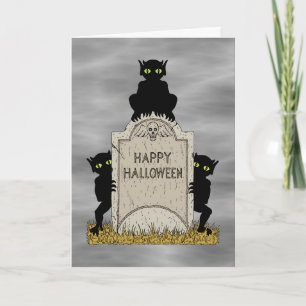 Cartão Três Diabinhos Feliz Dia das Bruxas