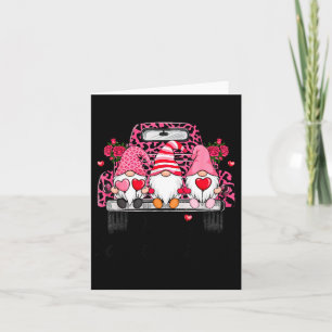 Cartão Três Gnomos E Caminhão Leopardo Feliz Dia Dos Namo