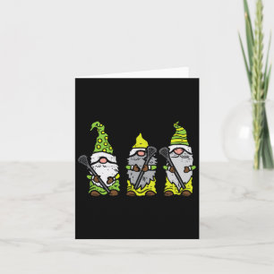 Cartão Três Gnomos Nórdicos Lacrosse Tomte Lax Men