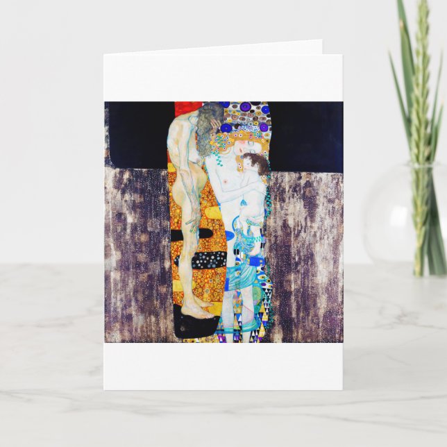 Cartão Três Idades da Vida, Gustav Klimt (Frente)