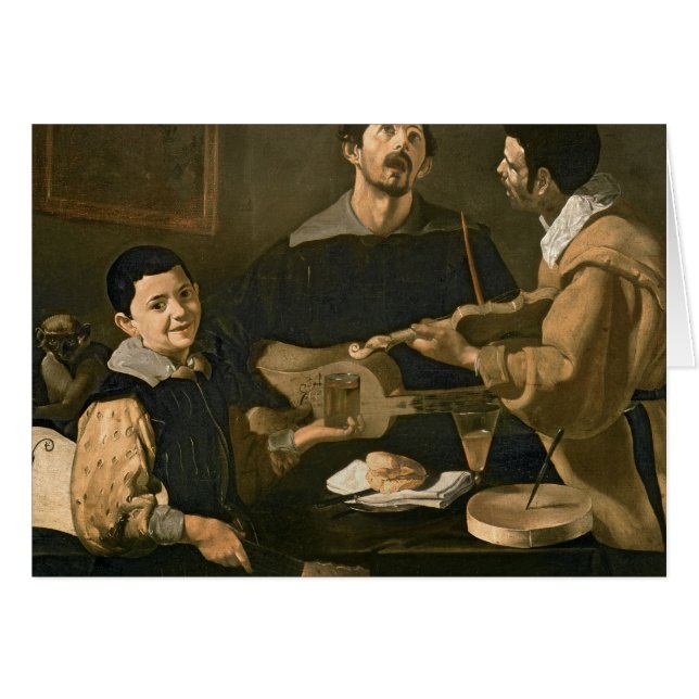 Cartão Três músicos, 1618 (Frente Horizontal)