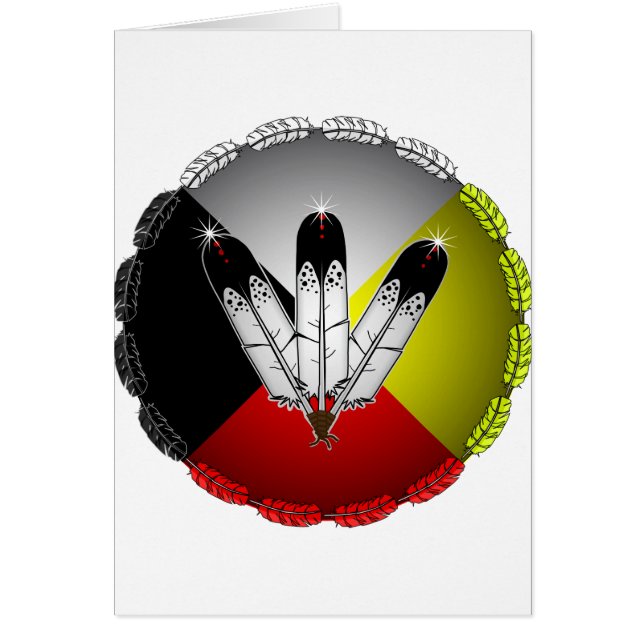 Cartão Três penas (Frente)