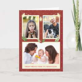 Cartão Três personalizações fotográficas do nome Light St