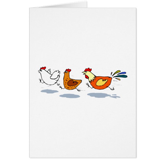 Cartão Três pintinhos (Frente)