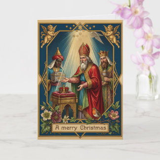 Cartão Três Reis Magos Epifania Vintage