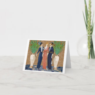 Cartão Três senhoras apropriadas