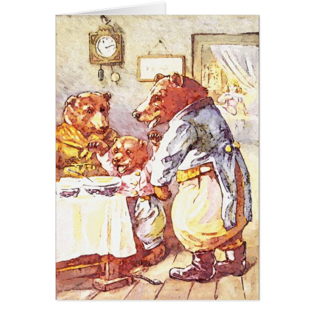 Cartão Três Ursos (Frente)