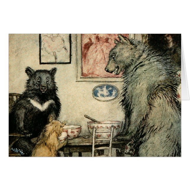 Cartão Três ursos (Frente Horizontal)