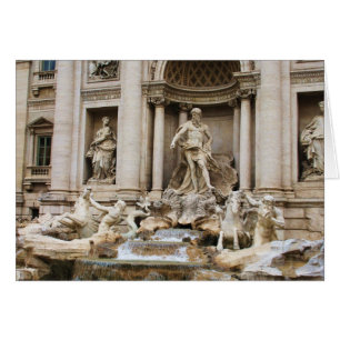 Cartão Trevi Fountain Roma Itália Viagem Foto