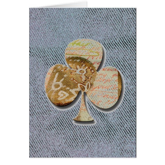 Cartão trevo canvas (Frente)