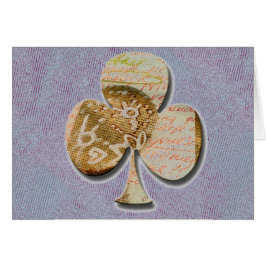 Cartão trevo canvas