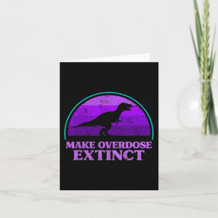 Cartão Trex Dinossauro Roxo Fazer Sobredosagem Extinguir 