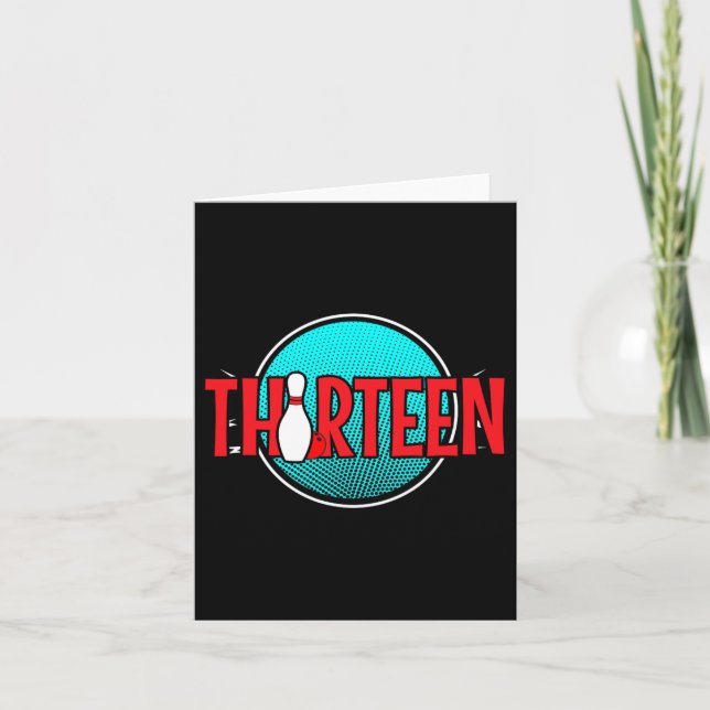 Cartão Treze Boliches Aniversário 13 Anos (Frente)